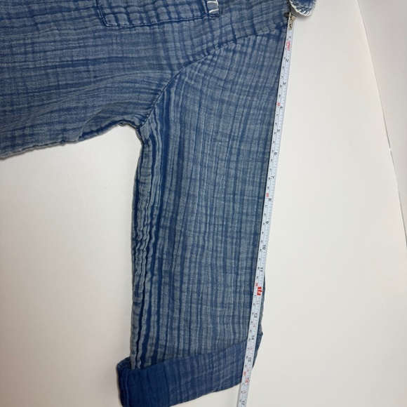 NWT Natural Life Blue Shirt with White Trim - Picture 8 of 8